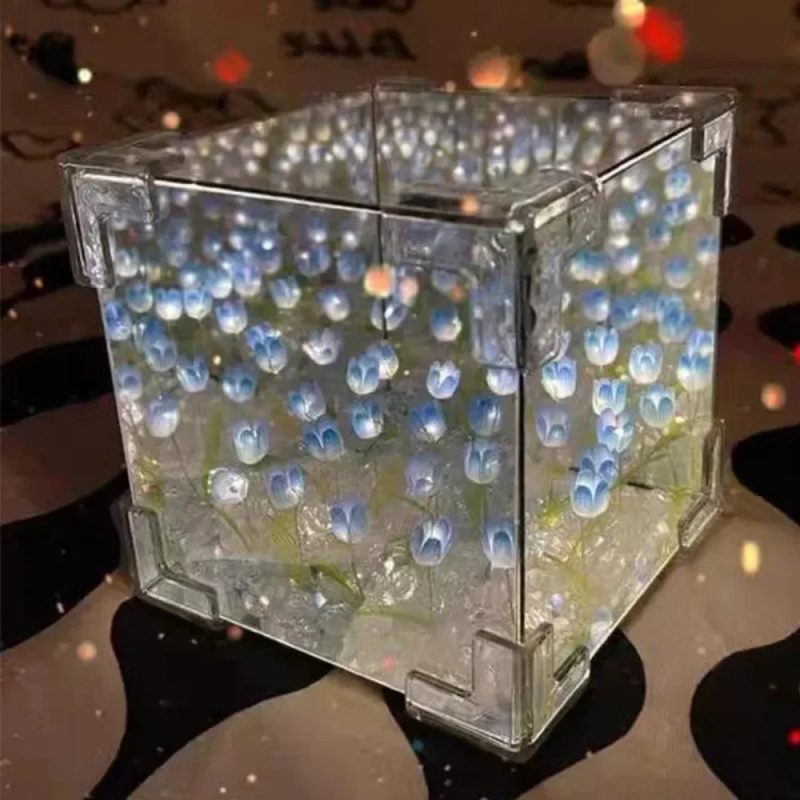DIY Tulip Flower Sea Cube Night Lamp Kit - Image 6