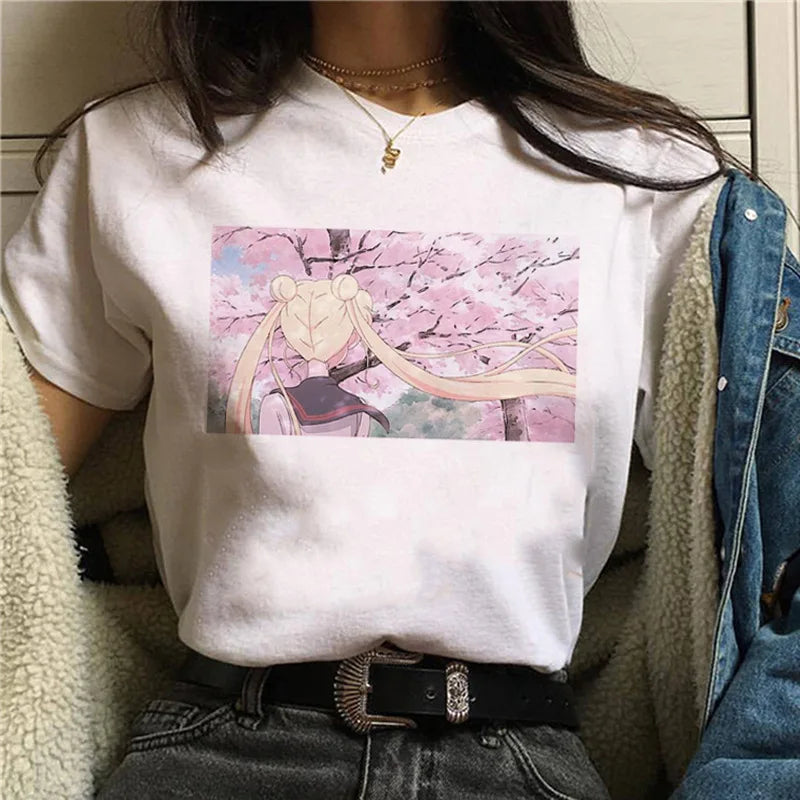 Sailor Moon Women’s T-Shirt – Personalized Print, Large-Size Short Sleeve Tee for Girls & Birthday Gifts - Image 10