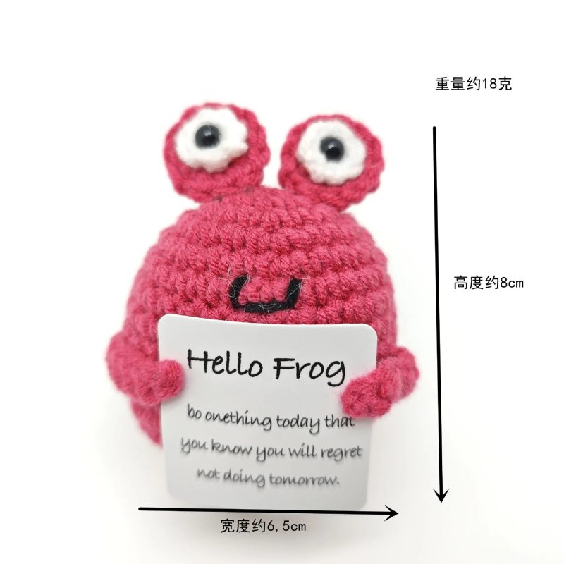 Funny Crochet Positive Energy Shark Doll – Emotional Support & Cute Knitted Woolen Bee Decor - Image 41