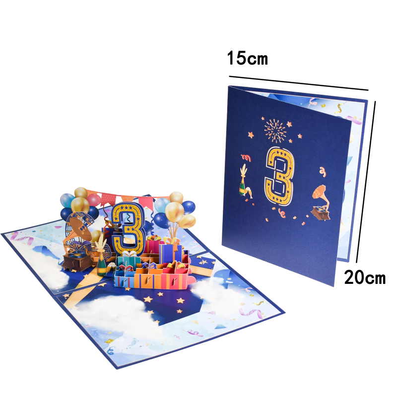 Anniversary & Birthday Pop-Up Number Card – 1st, 18th, 21st Celebration Greeting Card - Image 20