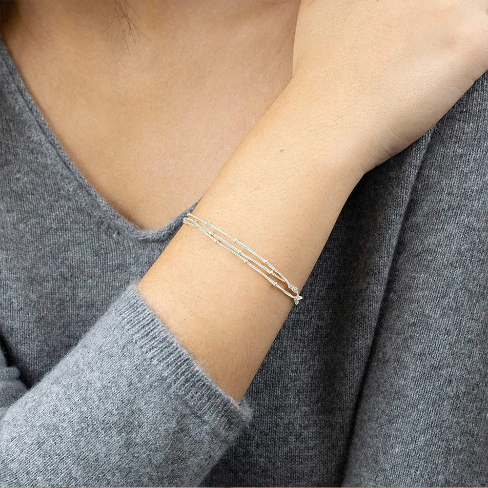 eManco Fine Bead Chain Bracelet – Simple & Versatile Stainless Steel Jewelry for Women - Image 5