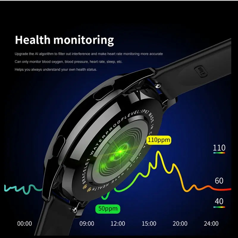 LIGE Smart Watch for Men & Women – Bluetooth Calling, Heart Rate & Blood Pressure Monitoring, IP67 Waterproof - Image 6