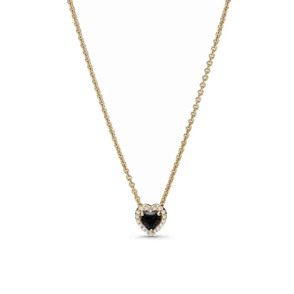 New Fine Red Love Heart Necklace – 925 Silver-Plated with Shining Zircon Bow - Image 60