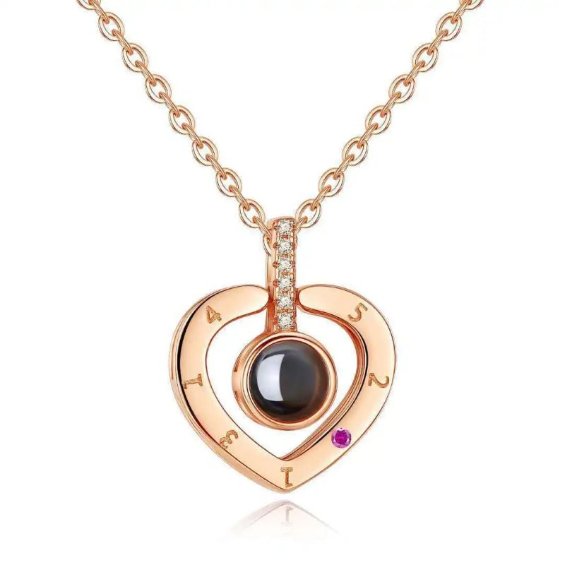 Projection Necklace "I Love You" in 100 Languages – Romantic Pendant Gift for Girlfriend or Lover (2024) - Image 13