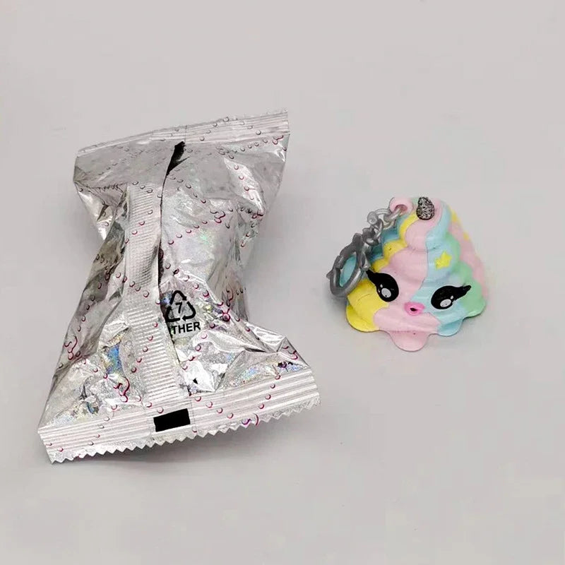 2Pcs Original Blind Mystery Bag – Unicorn PVC Slime Figure Keychain Pendant - Image 2