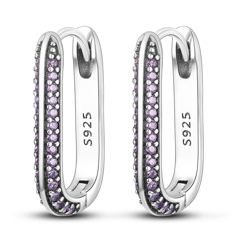 Original 925 Sterling Silver Colorful Hoop Earrings – Gold & Rose Gold for Women - Image 18