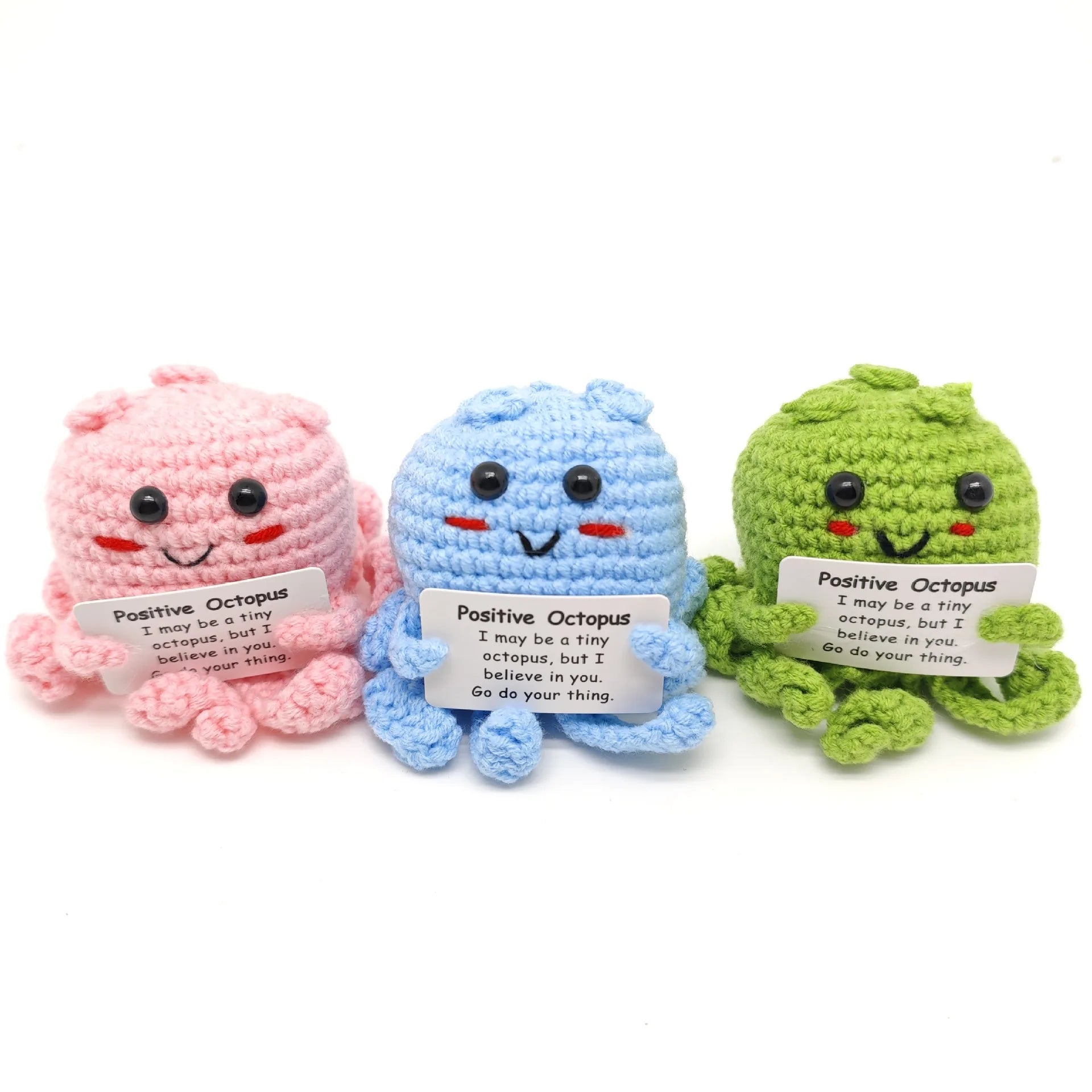 Funny Crochet Positive Energy Shark Doll – Emotional Support & Cute Knitted Woolen Bee Decor - Image 2