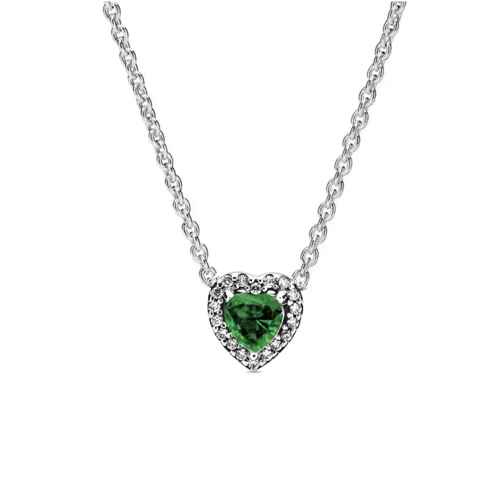 New Fine Red Love Heart Necklace – 925 Silver-Plated with Shining Zircon Bow - Image 30