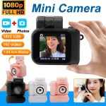 Y4000 Mini Camera with Screen – HD 1080p Portable Retro Video Recorder with Flash & Battery Dock