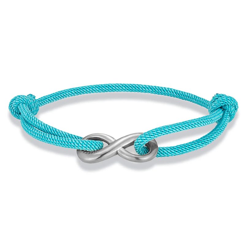 MKENDN Minimalist Infinity Bracelet – Stainless Steel Adjustable Rope Bracelet for Couples & Friends - Image 13