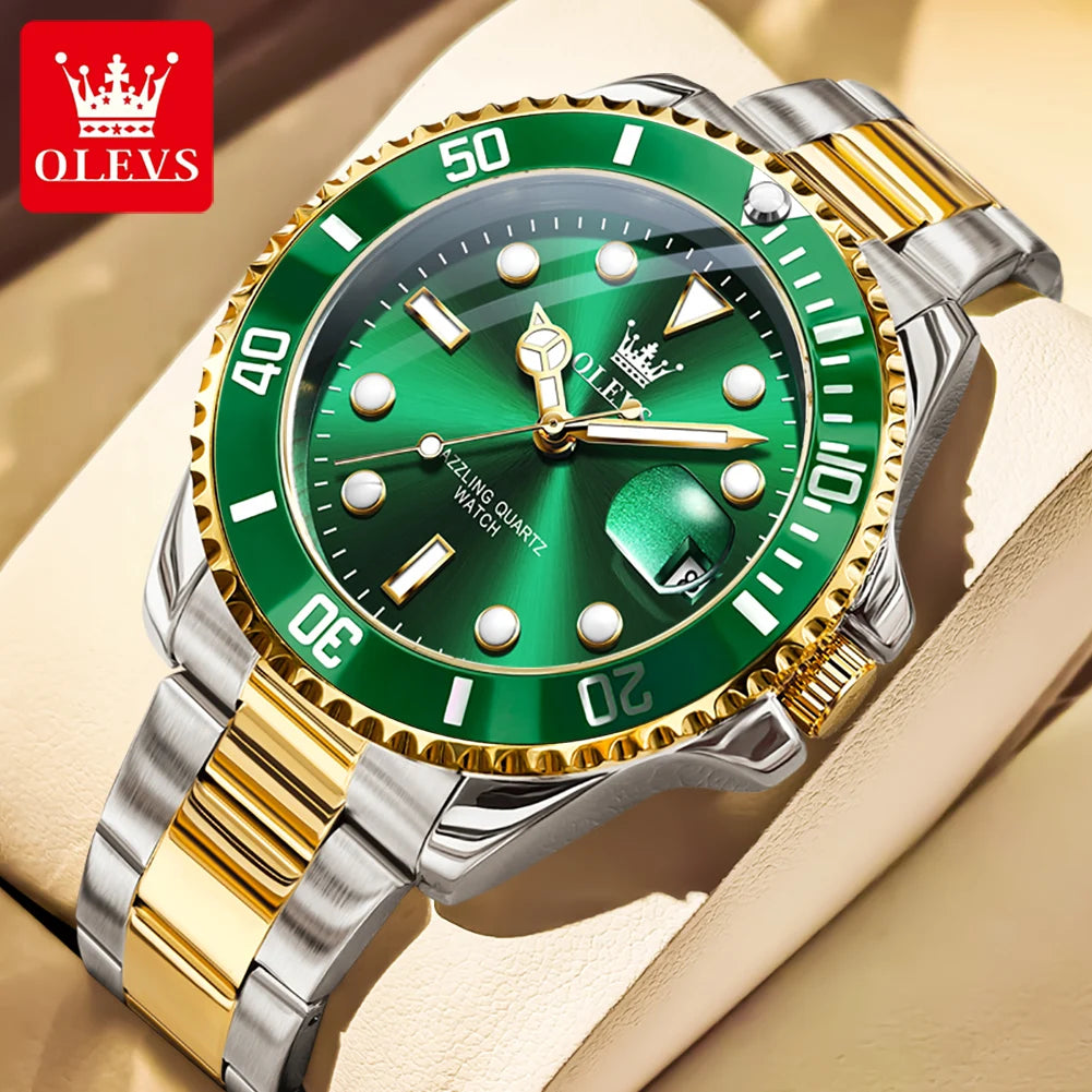 OLEVS 5885 Men's Watch – Original Brand Waterproof Quartz Watch with Stainless Steel Strap & Date Display - Image 11