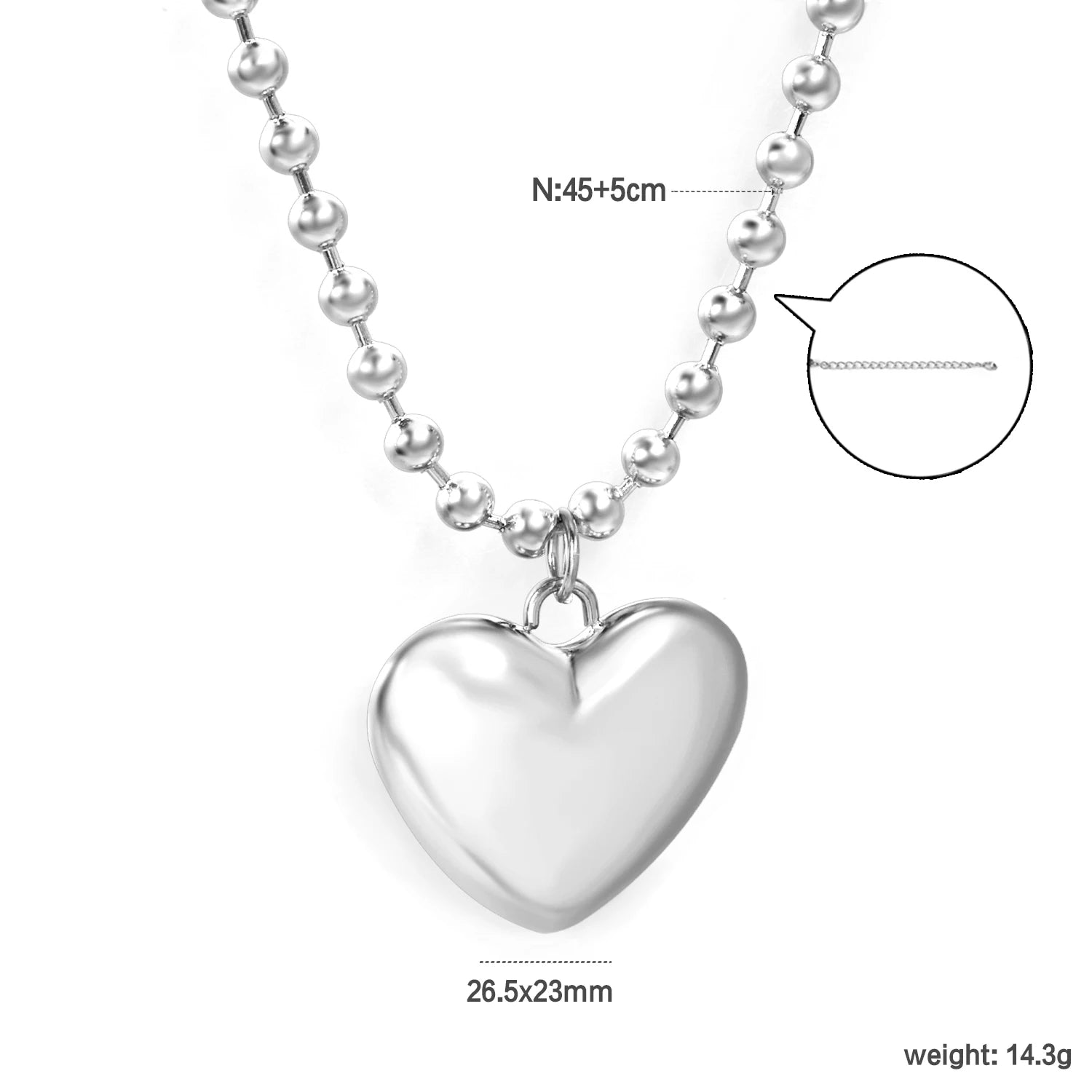 ASONSTEEL Romantic Heart Pendant Necklace – Golden Stainless Steel Choker for Women - Image 10