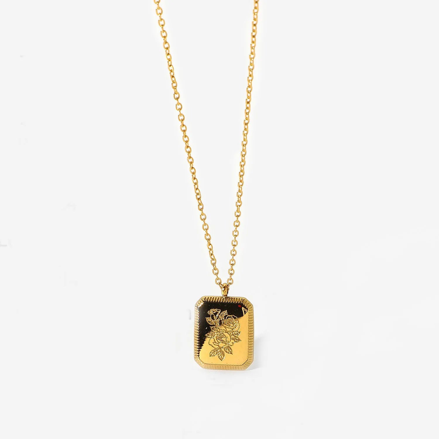 Birth Month Flower Necklace – Gold Plated Stainless Steel Pendant for Women - Image 7