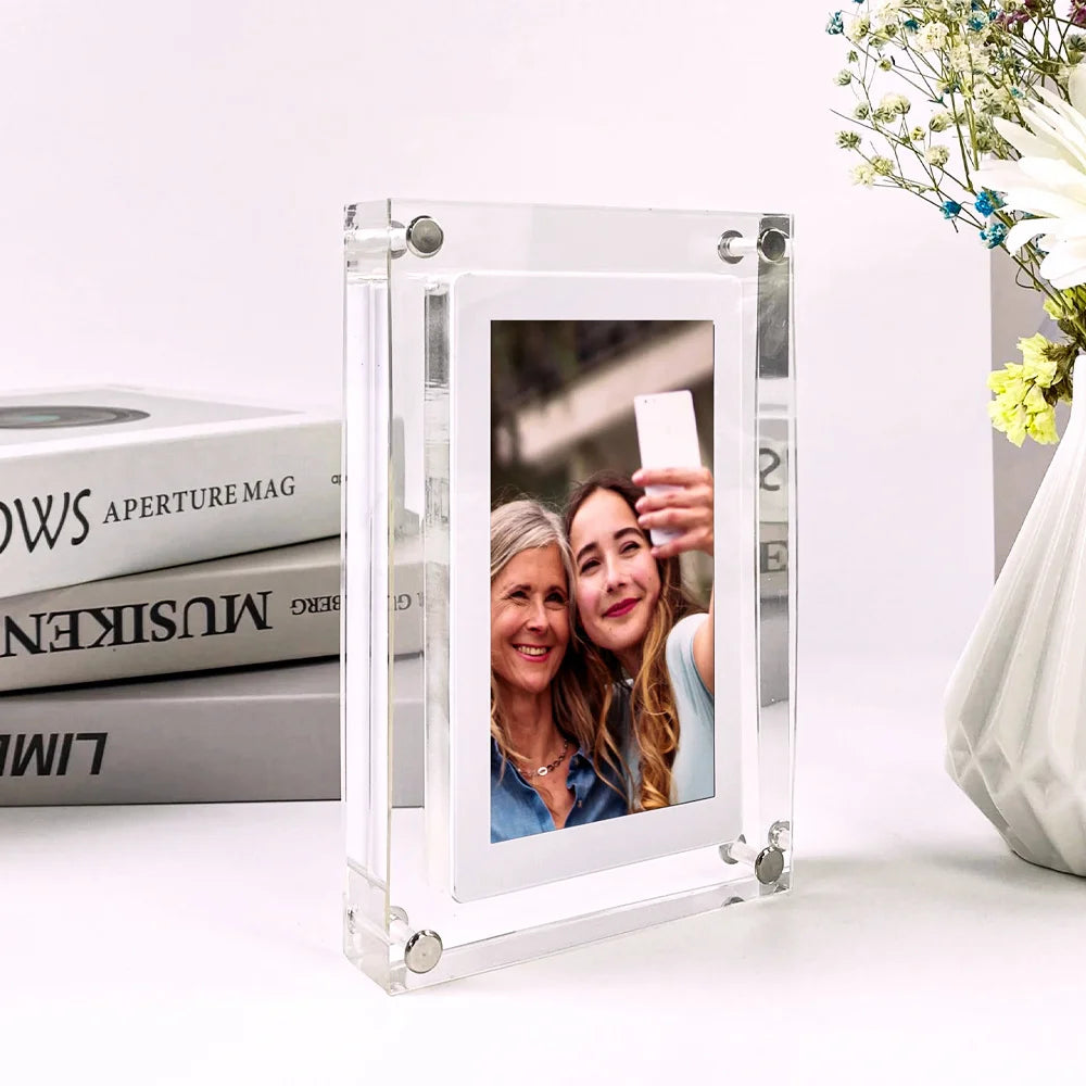 Acrylic Digital Photo Frame – 5/7 Inch IPS Display with Auto-Rotate, 4G Memory & 1000mAh Battery - Image 6