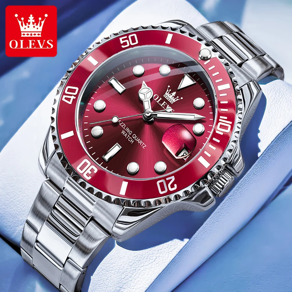OLEVS 5885 Men's Watch – Original Brand Waterproof Quartz Watch with Stainless Steel Strap & Date Display - Image 16