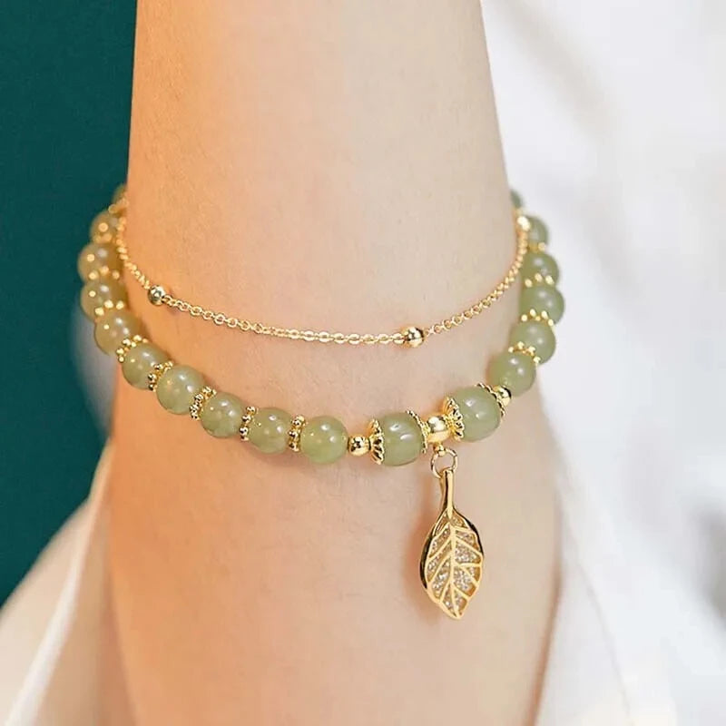 Green Jade Bracelet for Women - Image 2