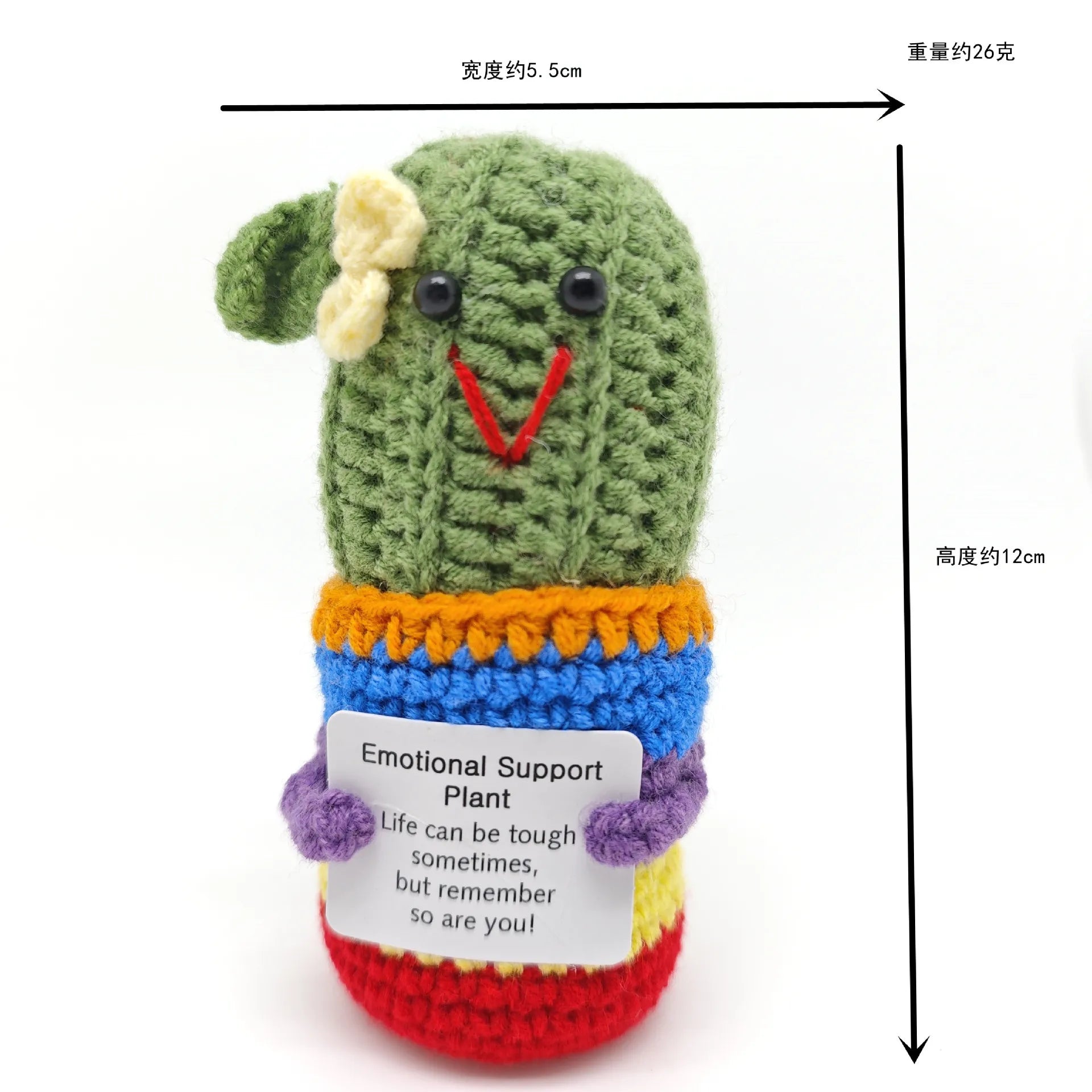 Funny Crochet Positive Energy Shark Doll – Emotional Support & Cute Knitted Woolen Bee Decor - Image 34
