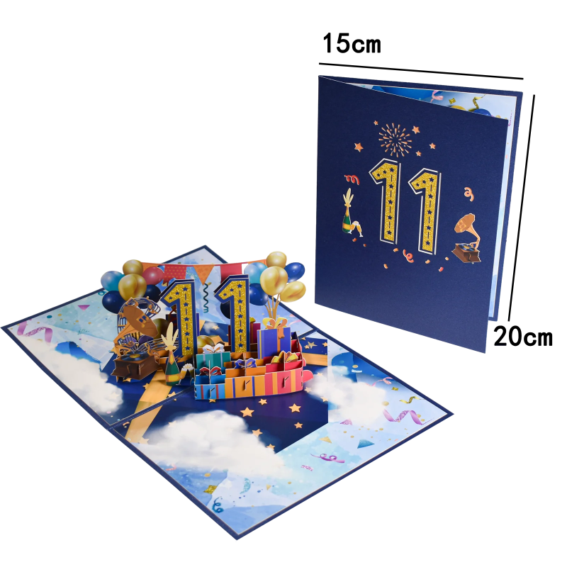 Anniversary & Birthday Pop-Up Number Card – 1st, 18th, 21st Celebration Greeting Card - Image 35