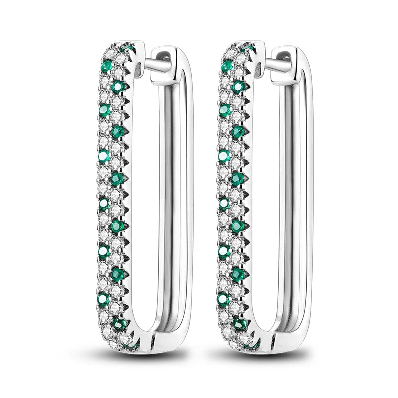 Original 925 Sterling Silver Colorful Hoop Earrings – Gold & Rose Gold for Women - Image 22