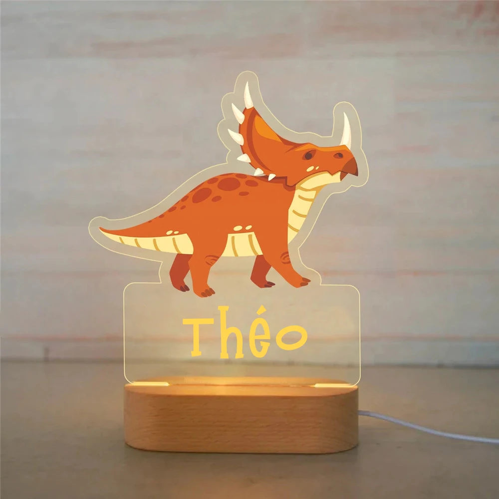 Personalized Animal Night Light – Custom Name Acrylic Lamp for Kids & Baby Room Décor - Image 8