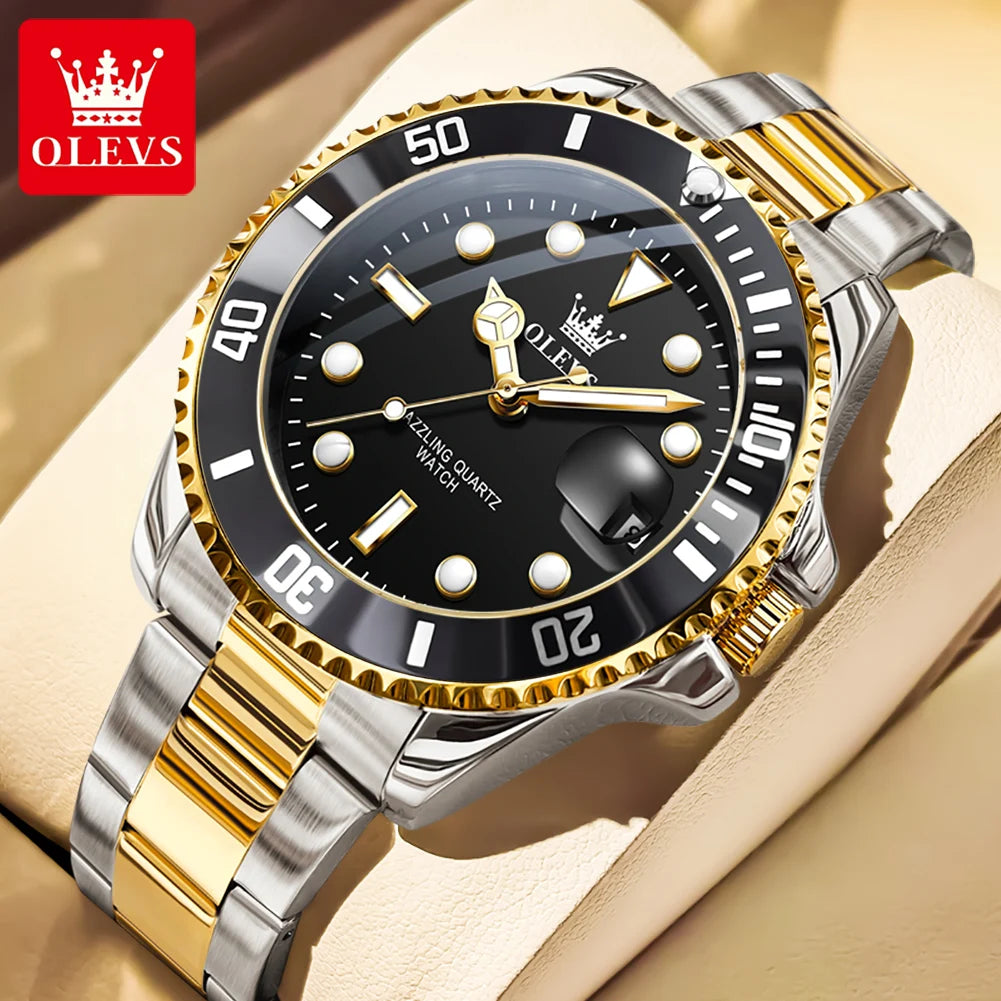 OLEVS 5885 Men's Watch – Original Brand Waterproof Quartz Watch with Stainless Steel Strap & Date Display - Image 10
