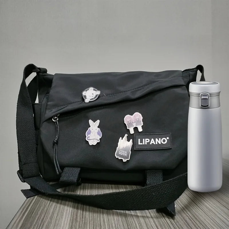 Men's Nylon Messenger Bag – Trendy Shoulder & Crossbody Bag for School or Daily Use - Image 2