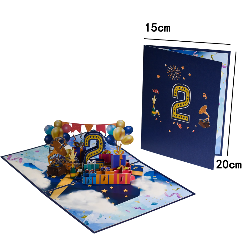 Anniversary & Birthday Pop-Up Number Card – 1st, 18th, 21st Celebration Greeting Card - Image 26