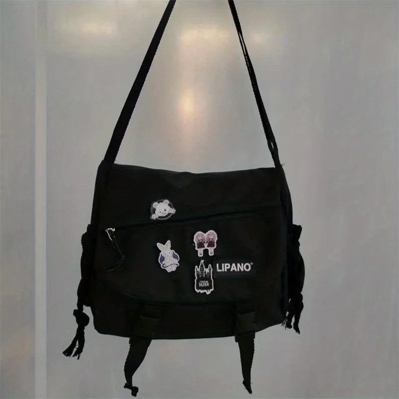 Men's Nylon Messenger Bag – Trendy Shoulder & Crossbody Bag for School or Daily Use - Image 11