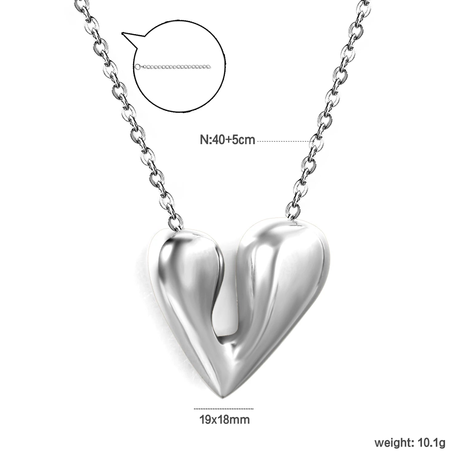 ASONSTEEL Romantic Heart Pendant Necklace – Golden Stainless Steel Choker for Women - Image 15