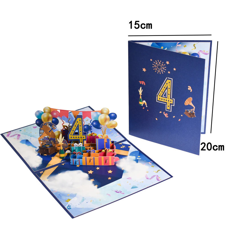 Anniversary & Birthday Pop-Up Number Card – 1st, 18th, 21st Celebration Greeting Card - Image 23