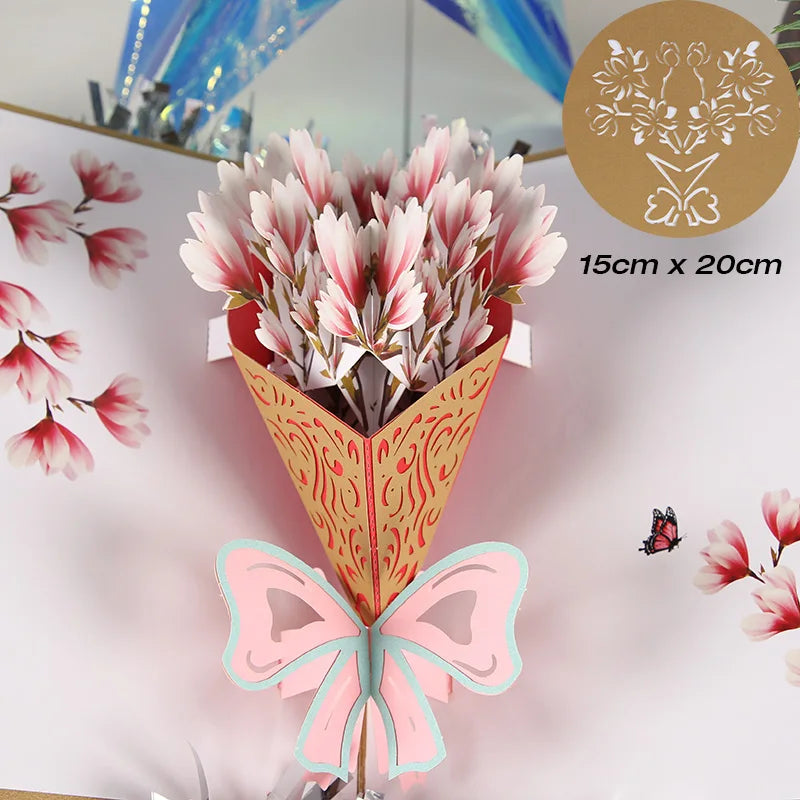 3D Pop-Up Flower Greeting Cards – Handmade Cards for All Occasions - Image 35