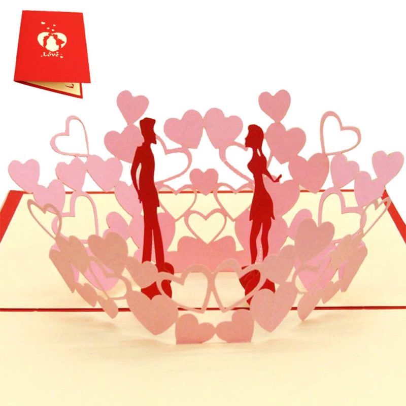 Hot 3D Creative Card – Valentine's Day, Wedding Invitation & Thank You Card - Image 13