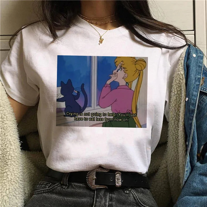 Sailor Moon Women’s T-Shirt – Personalized Print, Large-Size Short Sleeve Tee for Girls & Birthday Gifts - Image 17