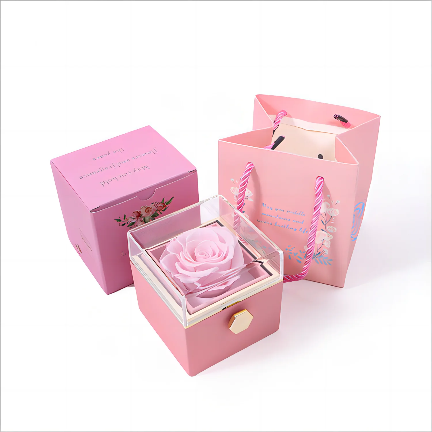 ETERNAL ROSE Jewelry Box – Personalized Heart Pendant Name Necklace for Women - Image 7