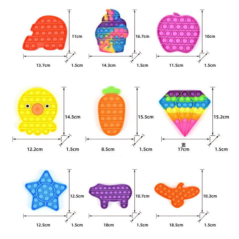 3-50pcs Random Fidget Toys Mystery Gifts Pack – 300+ Antistress Relief Toys for Kids - Image 6