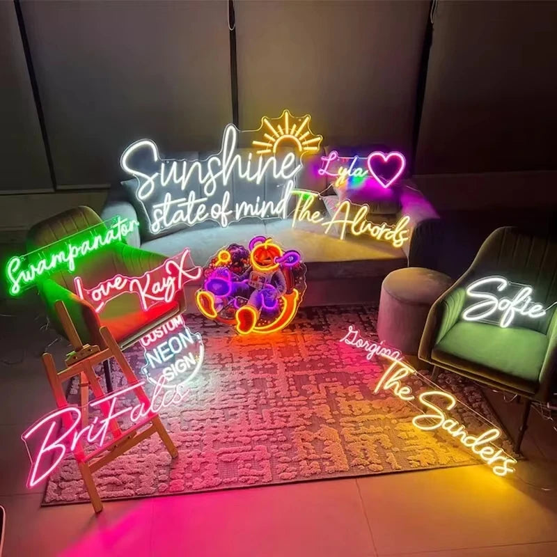 Custom Private Neon Signs – Dimmable LED Light for Home, Events, or Business Branding - Image 2