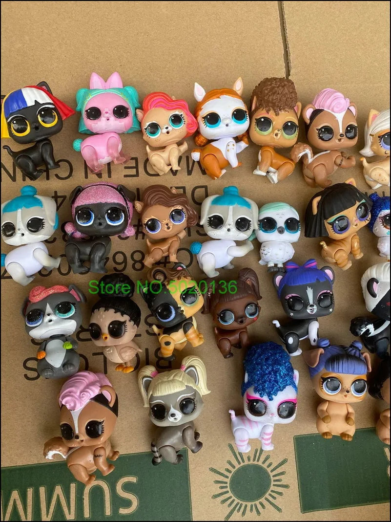 5 Pcs / Lot Surprise Unicorn Pet LOLS Naked Dolls – Unipony, Cat & Rabbit DIY Toys - Image 2