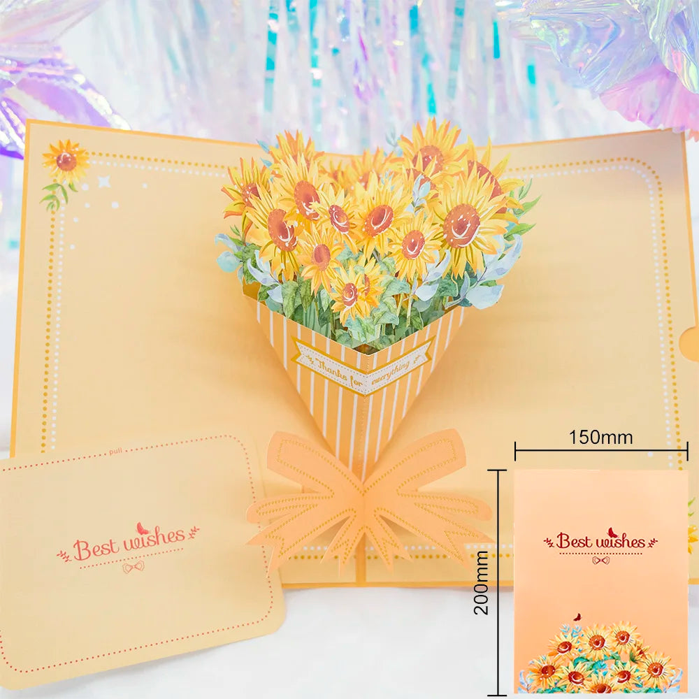 3D Pop-Up Flower Greeting Cards – Handmade Cards for All Occasions - Image 21