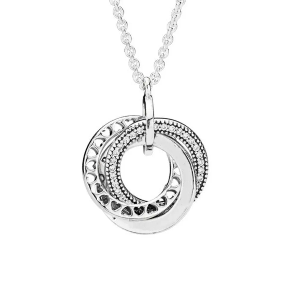 New Fine Red Love Heart Necklace – 925 Silver-Plated with Shining Zircon Bow - Image 61