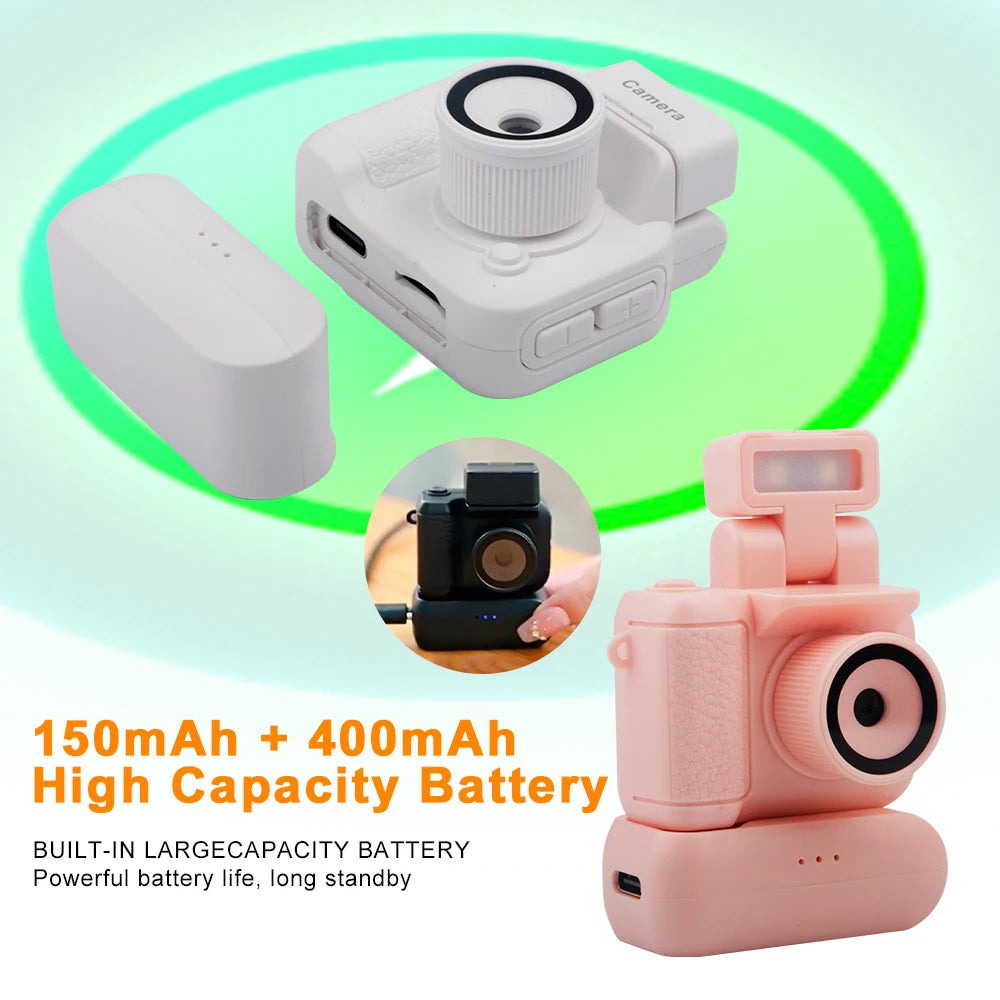 Mini Camera with Screen – HD 1080p Retro-Style Portable Video Recorder (Y4000) - Image 3