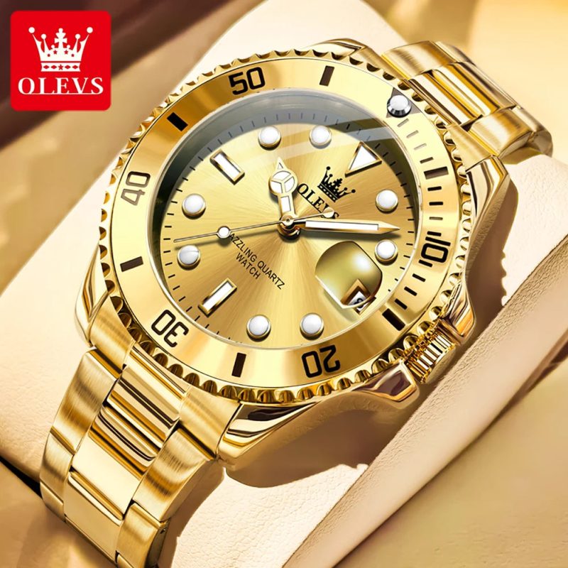 OLEVS 5885 Men's Watch – Original Brand Waterproof Quartz Watch with Stainless Steel Strap & Date Display - Image 15