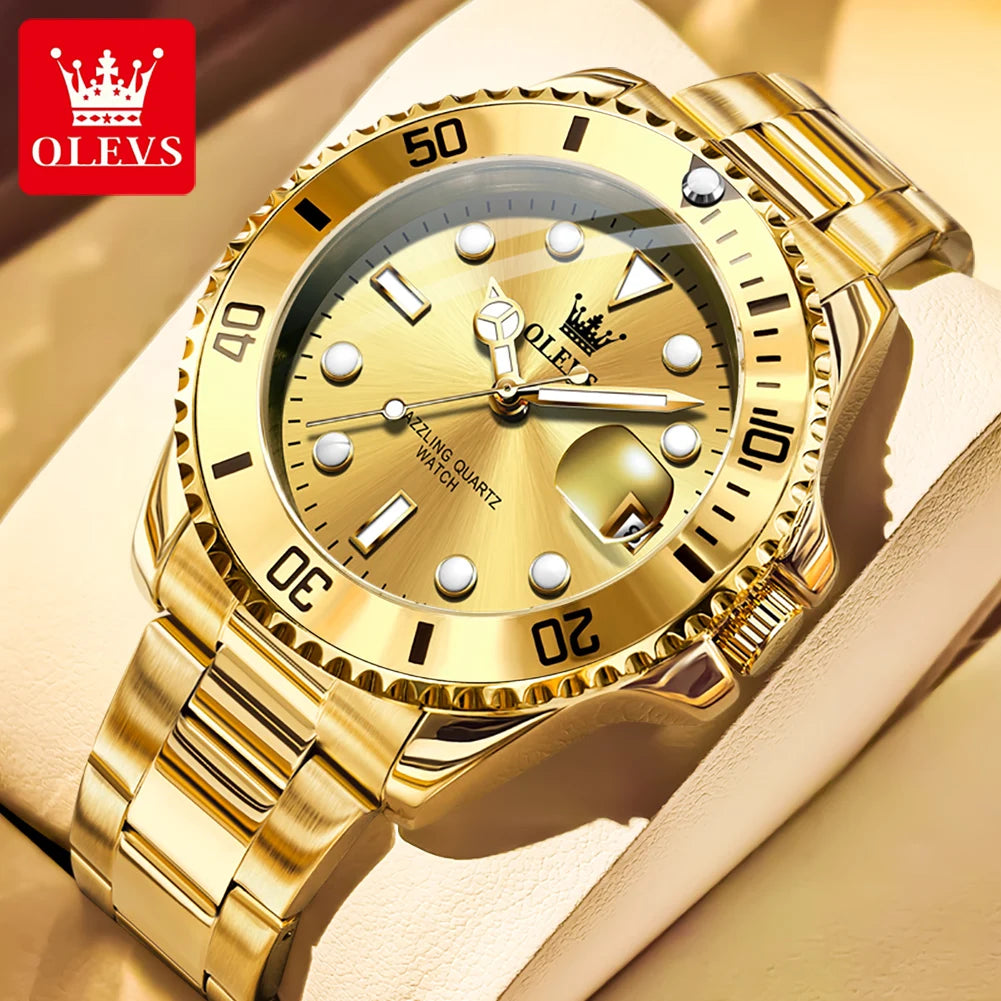OLEVS 5885 Men's Watch – Original Brand Waterproof Quartz Watch with Stainless Steel Strap & Date Display - Image 15