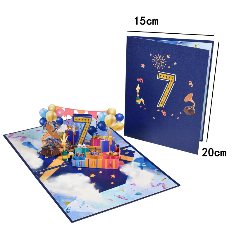 Anniversary & Birthday Pop-Up Number Card – 1st, 18th, 21st Celebration Greeting Card - Image 15