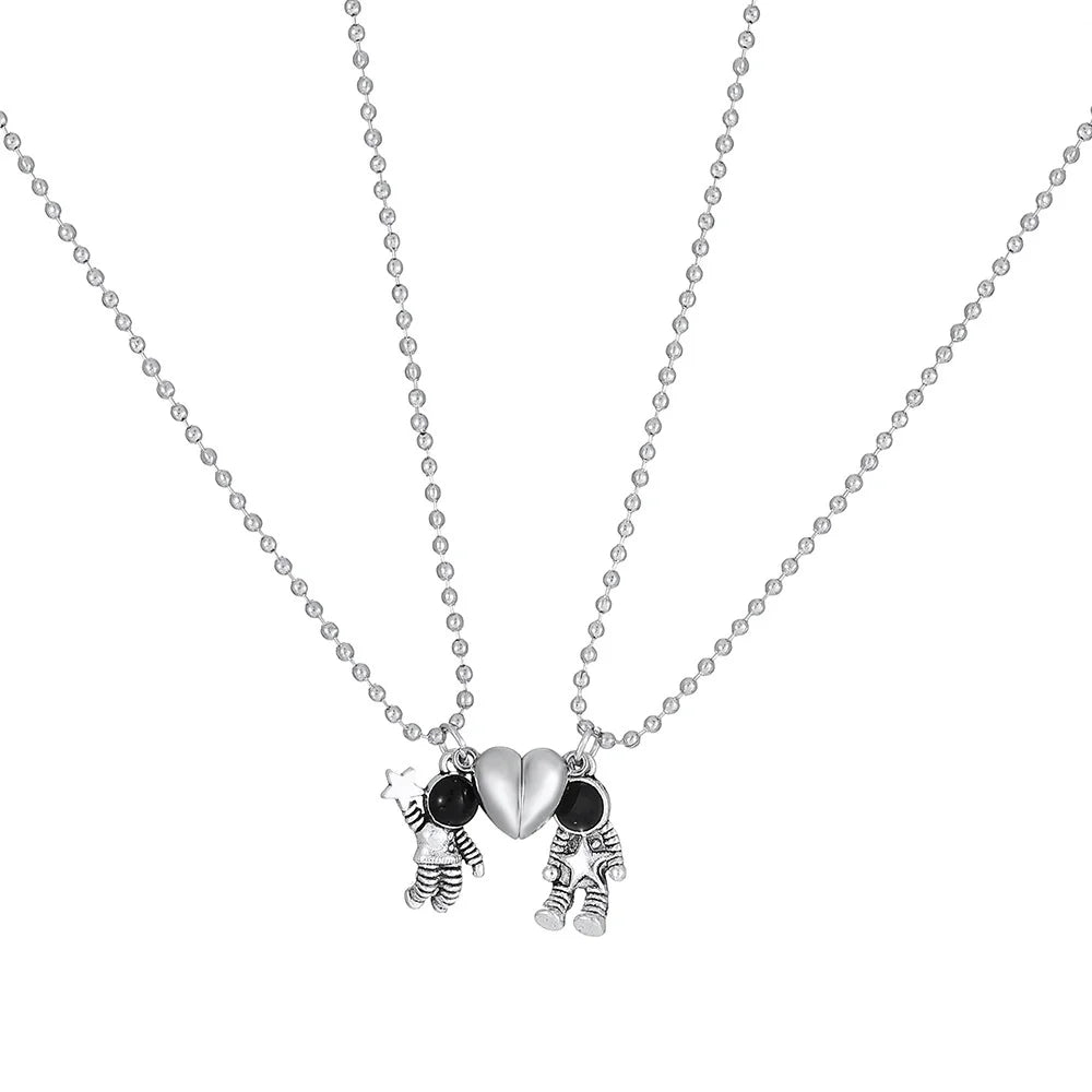 I Love You Best Friends Couple Necklace – Puzzle BFF, Key & Lock, Tai Chi Heart Pendants - Image 21