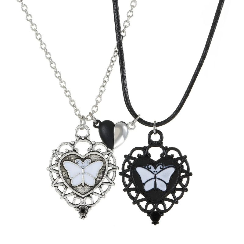 I Love You Best Friends Couple Necklace – Puzzle BFF, Key & Lock, Tai Chi Heart Pendants - Image 38