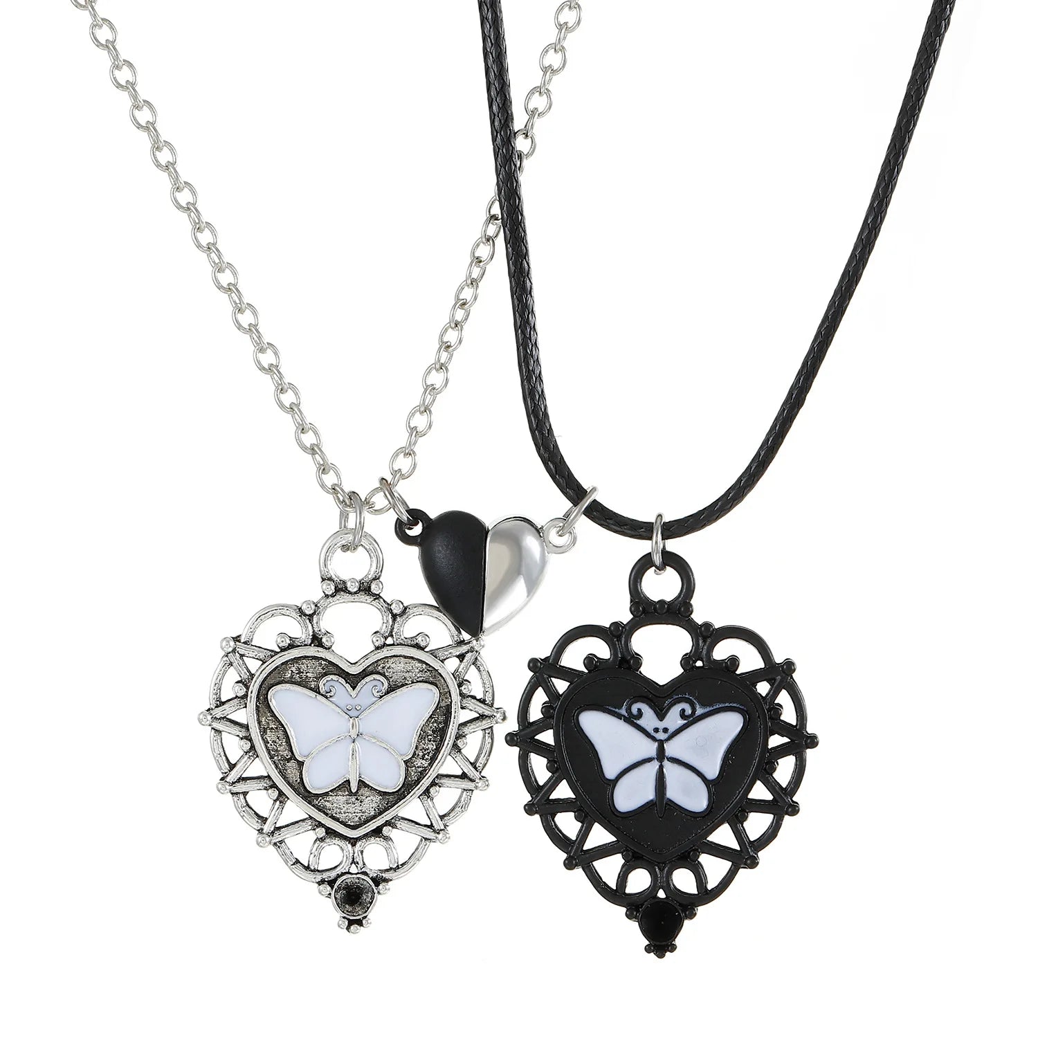 I Love You Best Friends Couple Necklace – Puzzle BFF, Key & Lock, Tai Chi Heart Pendants - Image 38