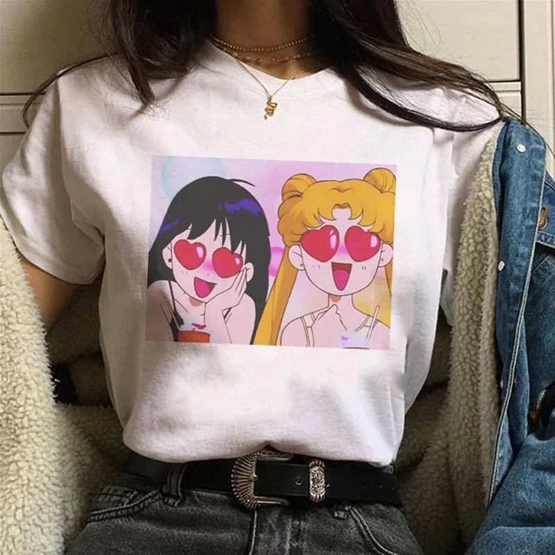 Sailor Moon Women’s T-Shirt – Personalized Print, Large-Size Short Sleeve Tee for Girls & Birthday Gifts - Image 16