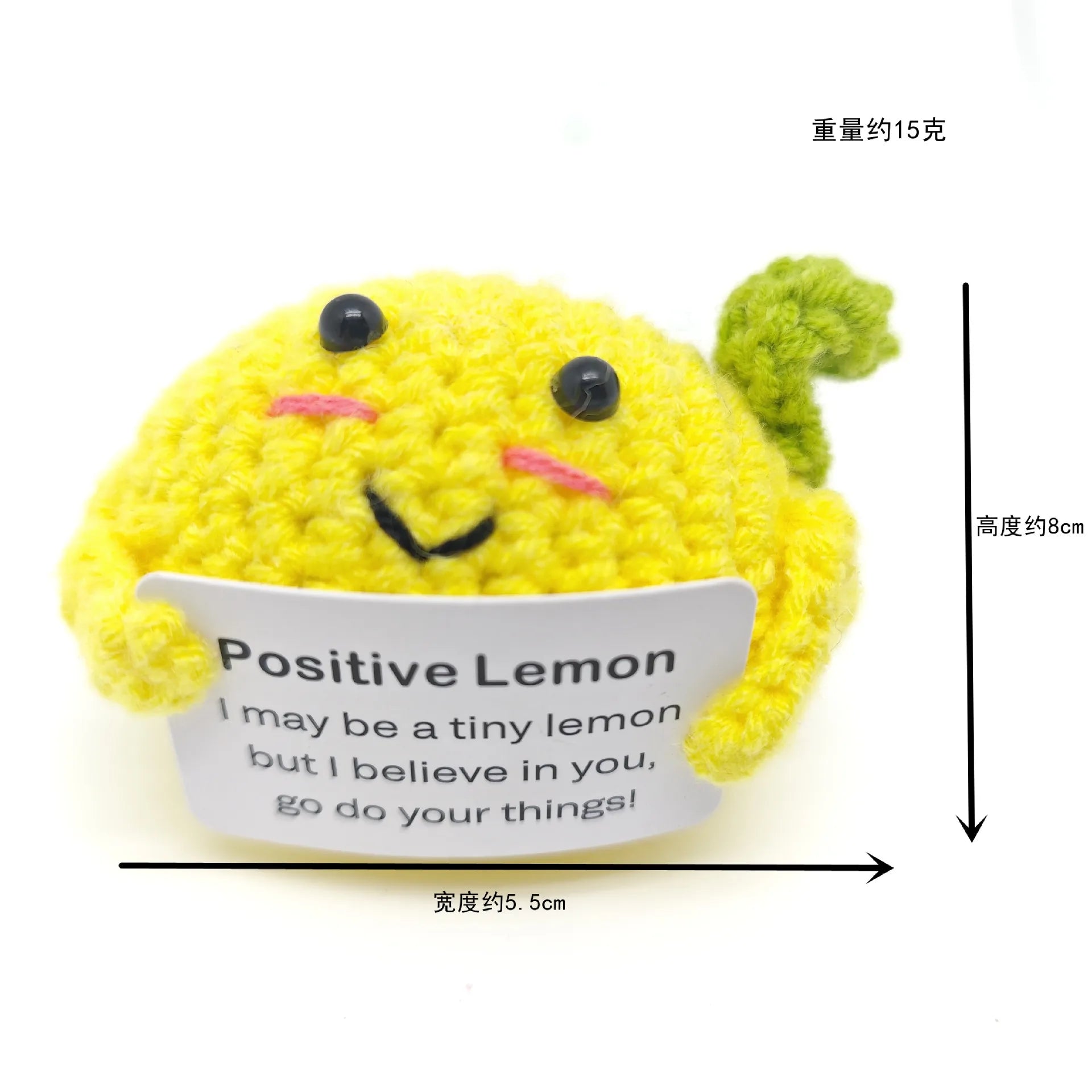 Funny Crochet Positive Energy Shark Doll – Emotional Support & Cute Knitted Woolen Bee Decor - Image 5