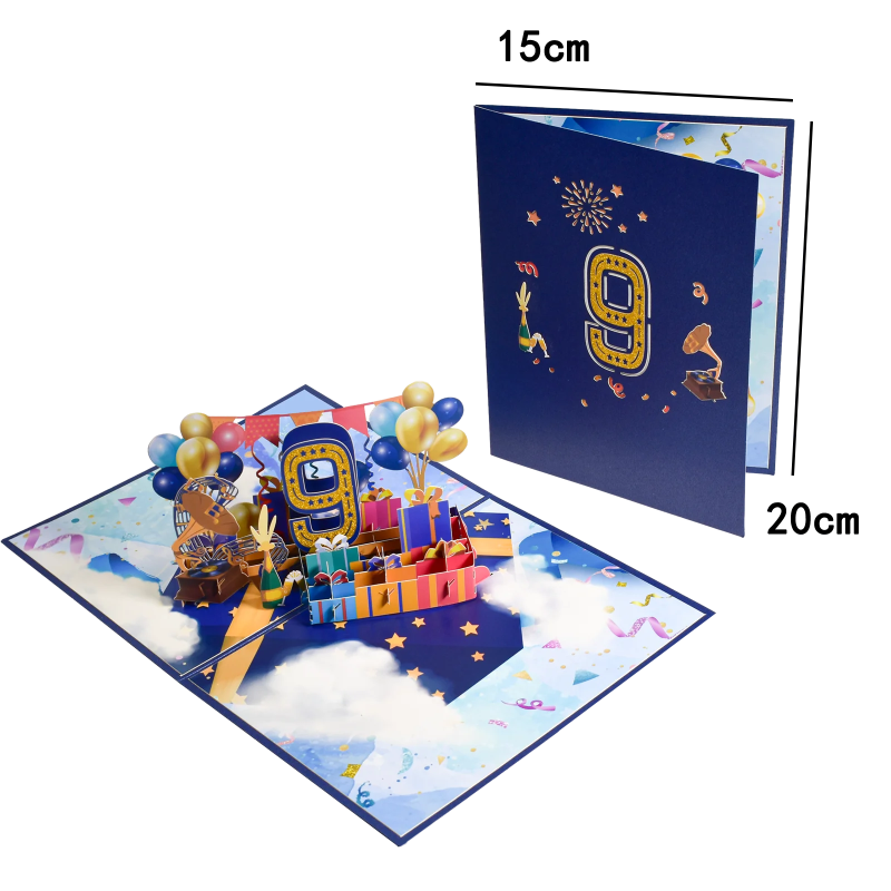 Anniversary & Birthday Pop-Up Number Card – 1st, 18th, 21st Celebration Greeting Card - Image 10