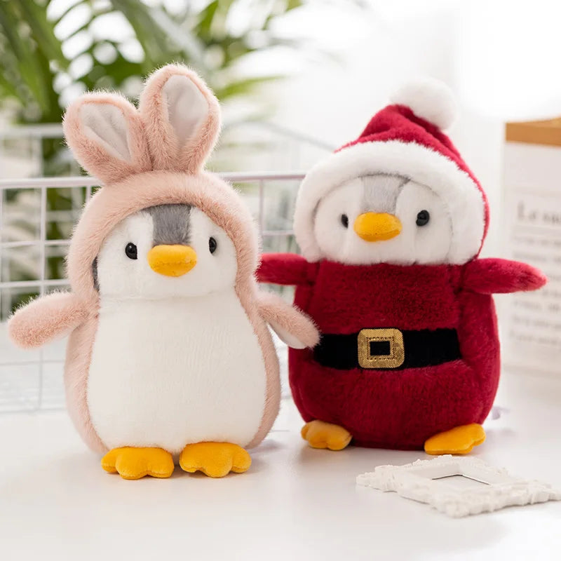 Lovely Cartoon Mollusk Penguin Cosplay Plush – Cross-dress Rabbit, Unicorn & Dinosaur Gifts - Image 2